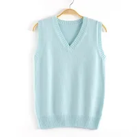 New sweater candy vest women Knit Top Fashion Female autumn spirng solid young girl clothes knitwear Cardigan sleeveless  XS-3XL - Image 3