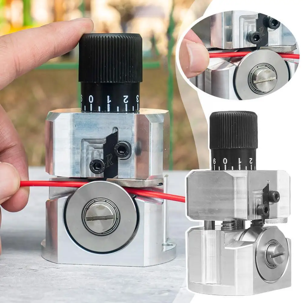 

Portable Wire Stripper Aluminum Alloy Manual Wire Stripping Tool Cable Peeling Machine for 2-20mm Cable Wire Stripping Mach Q9I9