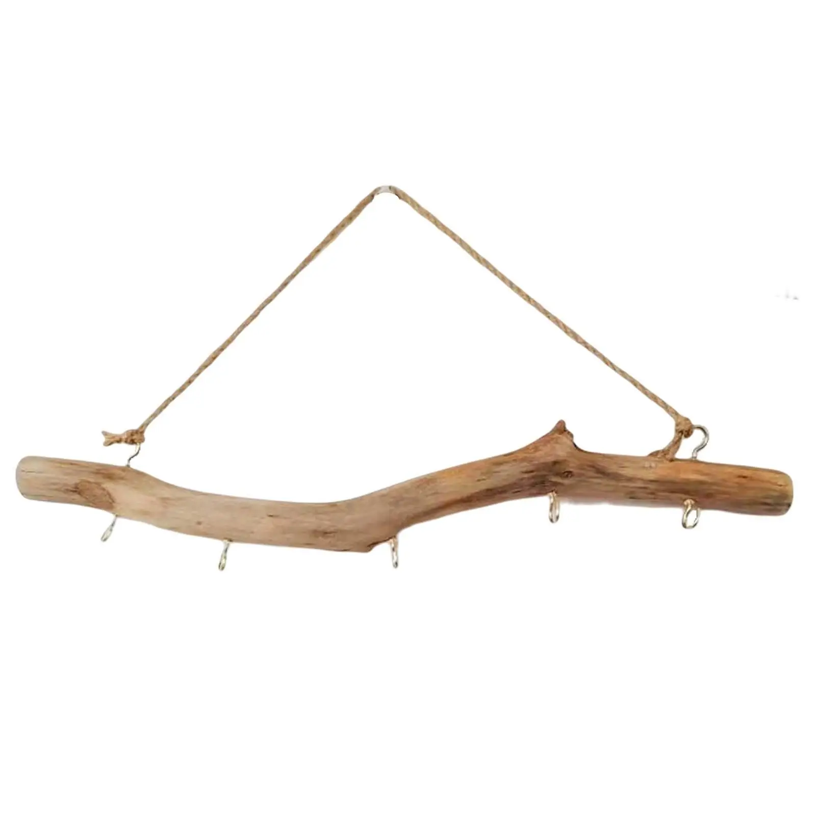 Wooden Hook Wall Mounted Driftwood Hook Vintage Ornament for Small Item Hat Retro Driftwood Branch Hook Storage Key Holder