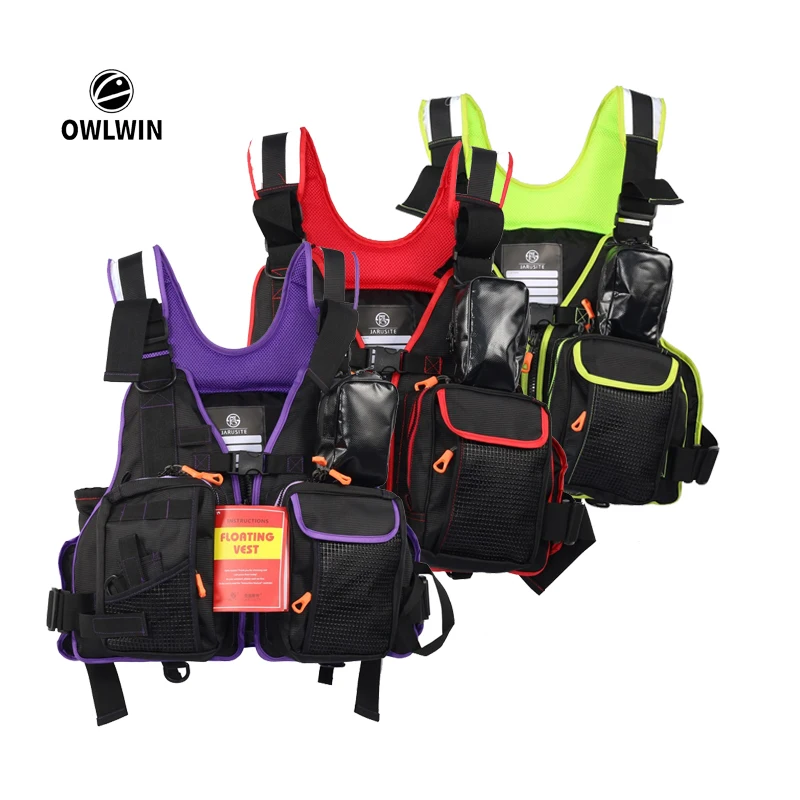 

Professional lure fishing life jacket sea fishing rock vest vest adult multi-pocket large buoyancy multi-functional safety cloth