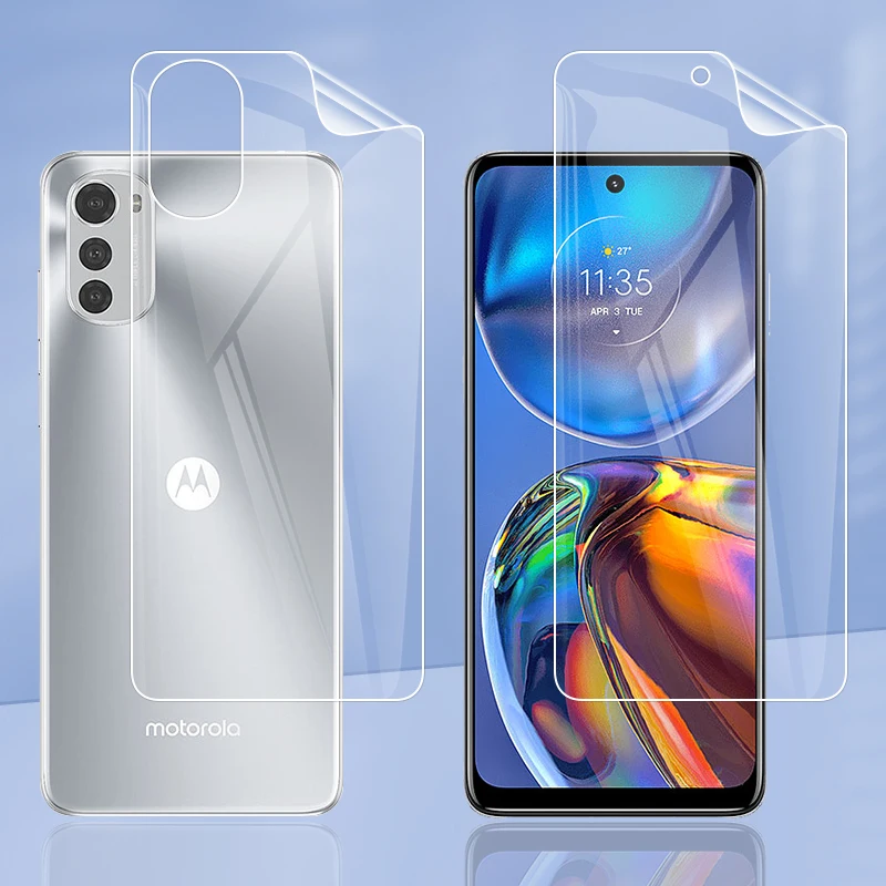 Per Motorola Moto E32 E32S Clear Tpu / Matte Anti-Impronte Hydrogel Full Cover Soft Screen Protector Film