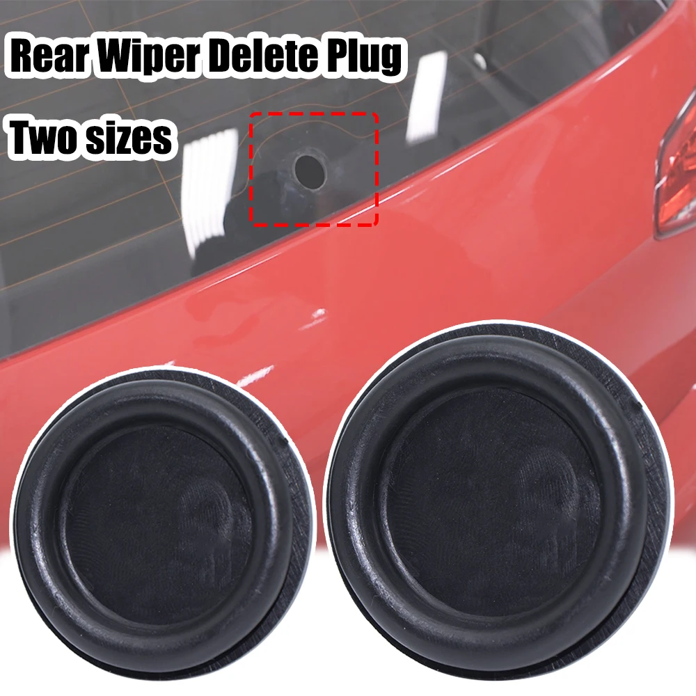 

Two sizes Universal Car Rear Windscreen Wiper Blade Delete Bung Flush Rubbe Grommet Window Seal Blank Removal Rocker Plug Cap