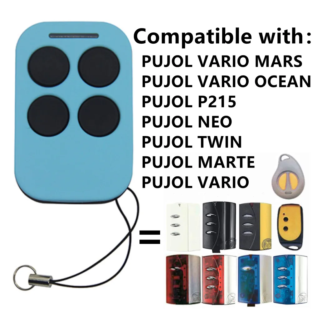Pujol 433.92Mhz Trasmettitore Telecomando Pujol Telecomando Garage Comando Garage Rolling Code 433Mhz Portachiavi