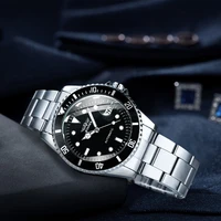 WINNER Classic Mechanical Watch for Men Luminous Stainless Steel Band Luxury Brand Fashion Business Automatic Mens Watches Gifts 2