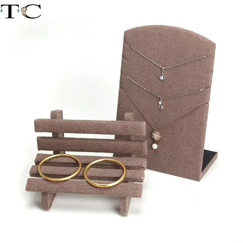 

Creative Linen Jewelry Storage Display Rack Ring Necklace Storage Bracelet Display Rack Pendant Storage