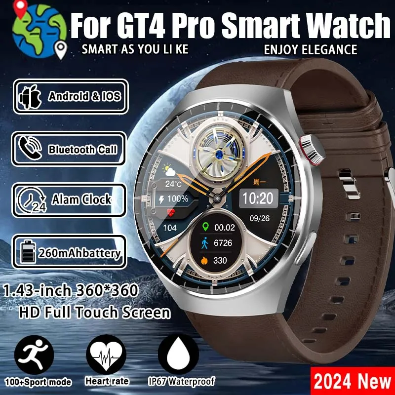 Montre intelligente de luxe NDavid pour hommes et femmes, appel