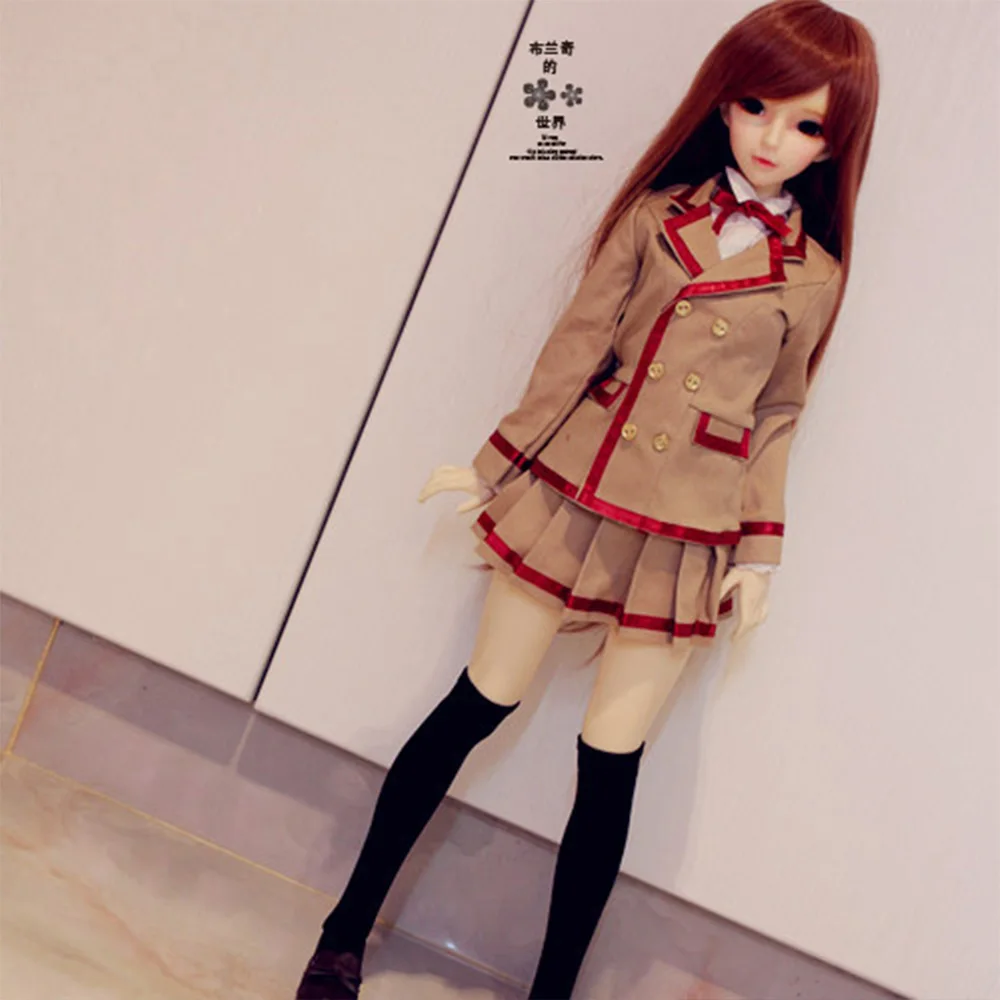 

BJD SD Doll Clothes cos school uniform suit fit for 1/4 girls MSD 1/3 girl DD ball jointed doll accessories