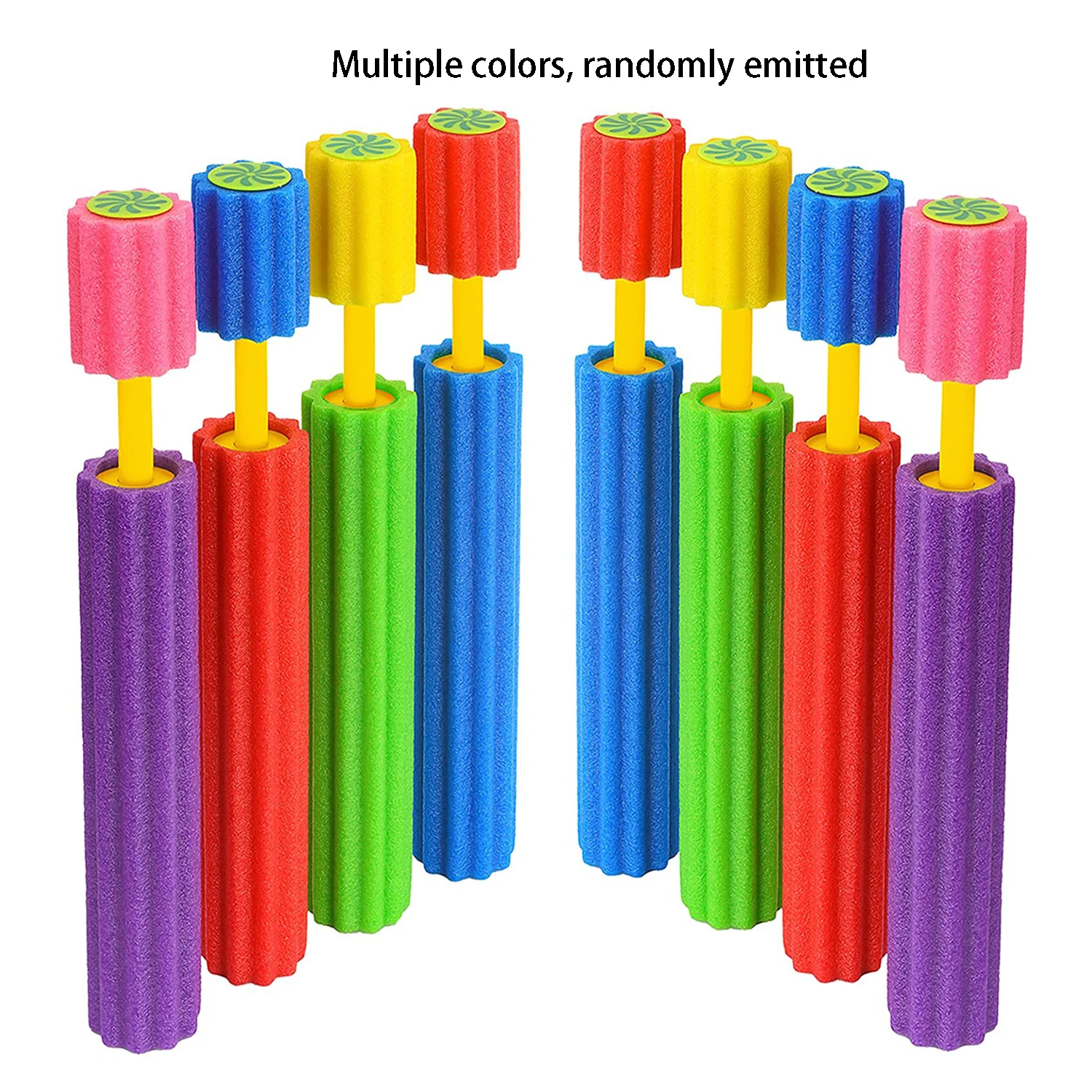 Water guns,water toy launcher Plum foam water gun EVA water gun pull type outdoor beach toy children show hand pull summer color random