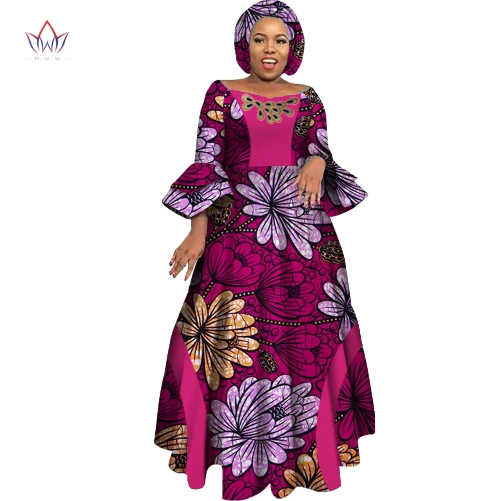 Long Sleeve Dresses for Women Party Wedding Casual Date Dashiki African Women Dresses 2021 African Dresses for Women WY3819