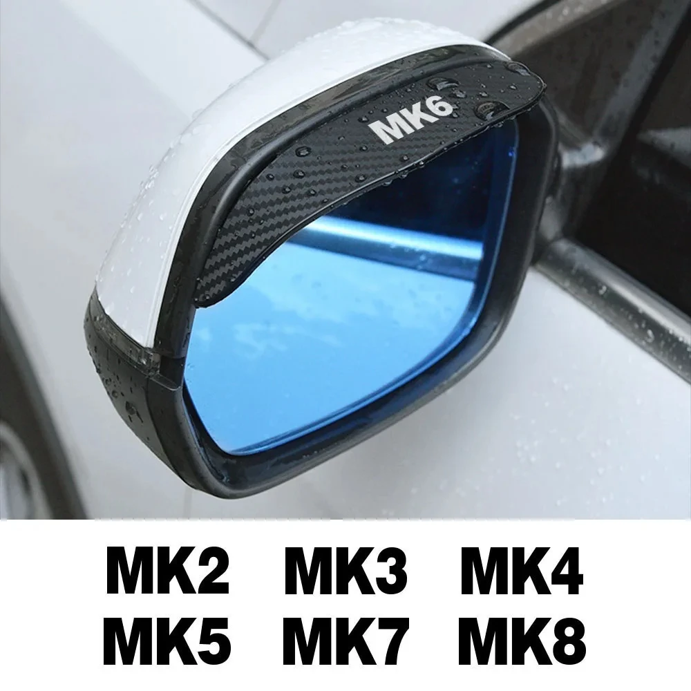 

Car Rearview Mirror Rain Eyebrow Apply for VW Volkswagen Golf 6 7 5 4 3 2 8 MK4 MK6 MK7 MK5 MK3 MK2 MK8 TDI Auto Accessories