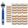 New fusion Shaver Cyclic replaceable Razor Blade 5 Layers Safety Manual Shaving Head Replacement Professional Shaver Blades 1