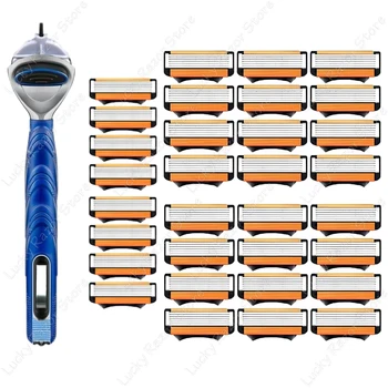Nuovo rasoio a fusione lama di rasoio sostituibile ciclica 5 strati di sicurezza manuale testina di rasatura sostituzione lame di rasoio professionale 1