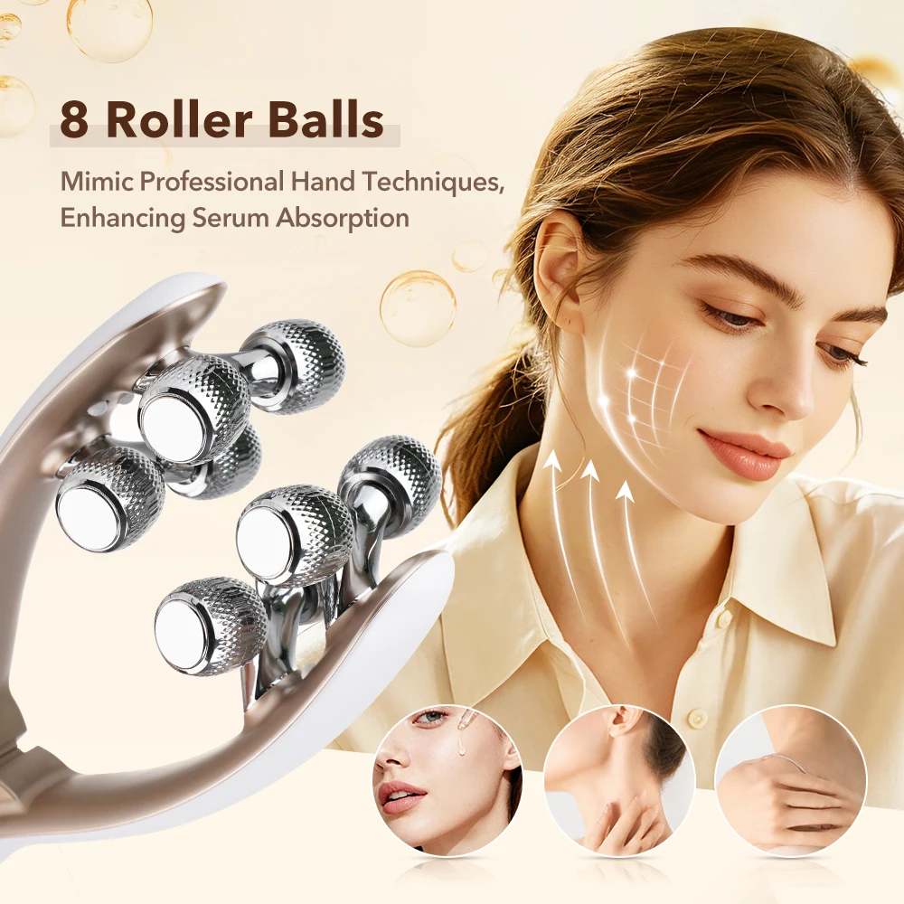 Revitalizing Electric Face & Neck Massager with Adjustable Intensity Levels - Skin Care Beauty Tool