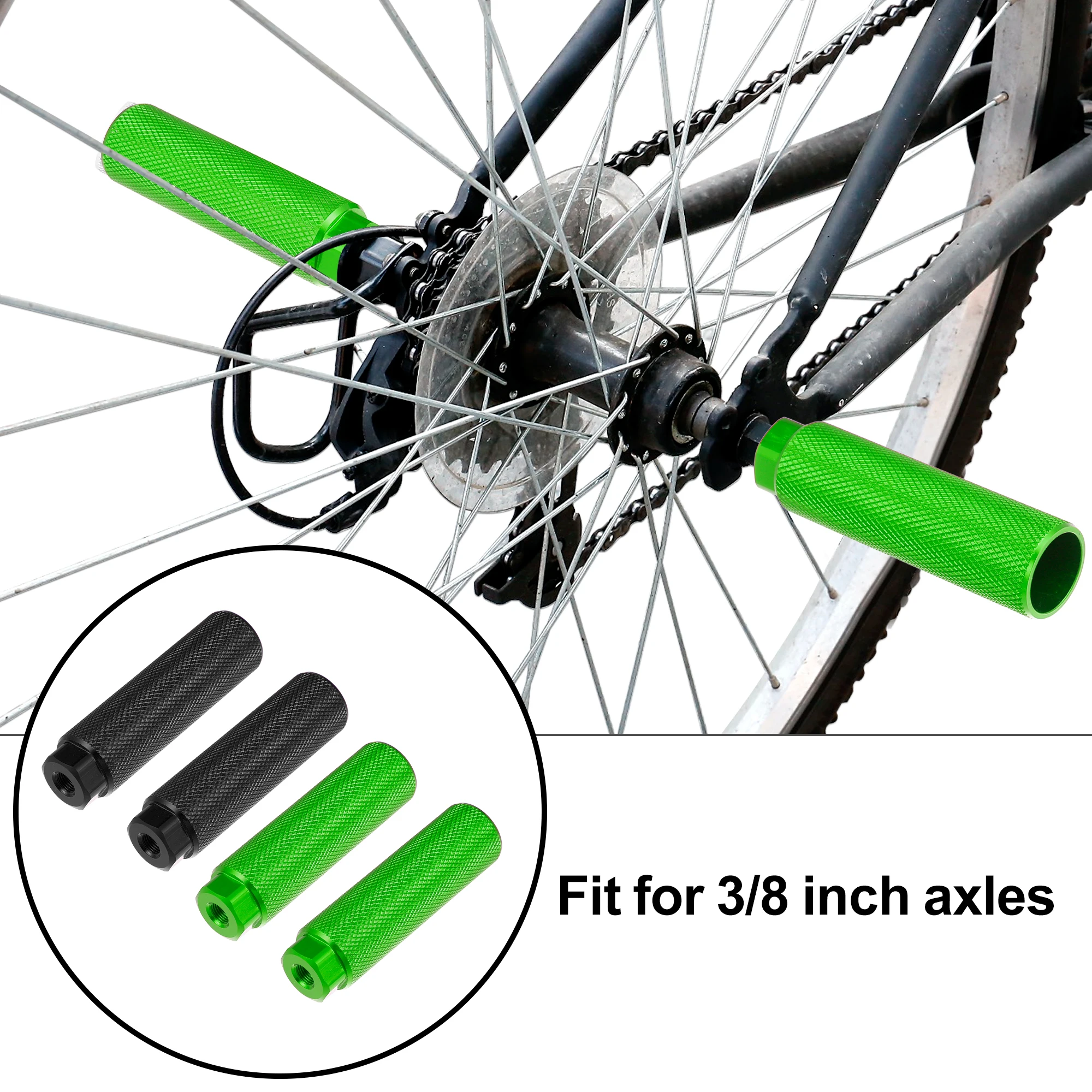 Rest Axle Foot Rest Pegs Cycling Bicycle Pegs Bike Pedals Mountain Bike  Pedals