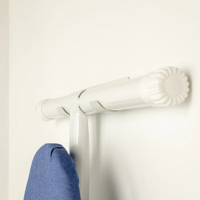 2Pack Ironing Board Hanger,Wall Mounted Ironing Board Holder for Laundry Rooms (Black)