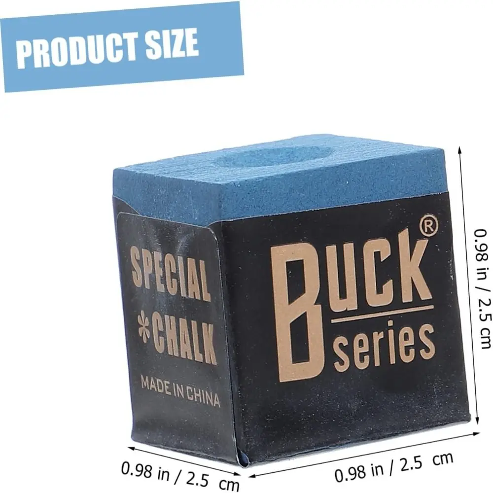 12PCS Billiards Cue Chalks Billiards Accessories Anti Slip Wear-resistant Durable Portable Light Professional Snooker Chalk