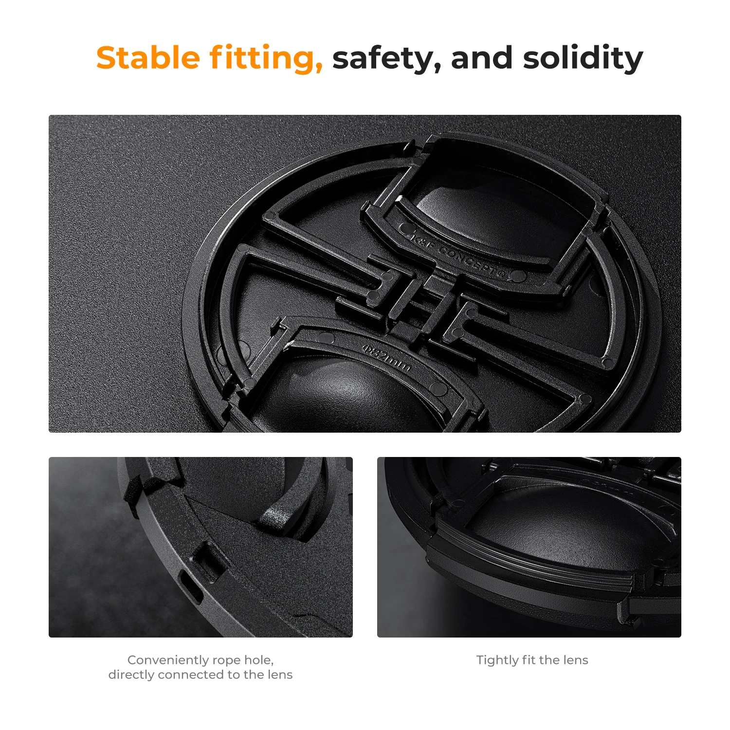 Camera Lens Cap 37/40.5/43/46/49/52/55/58/62/67/72/77/82/95mm For Nikon Canon Sony Fuji Anti-Lost Keeper Leash