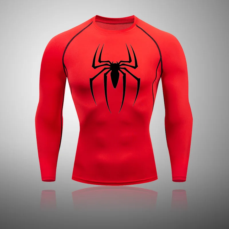 Summer Men's Fiess Sports Training Tops Breathable Quick Dry Clothes Long-sleeved Running Round Neck T-Shirt Sportswear_voghion.com