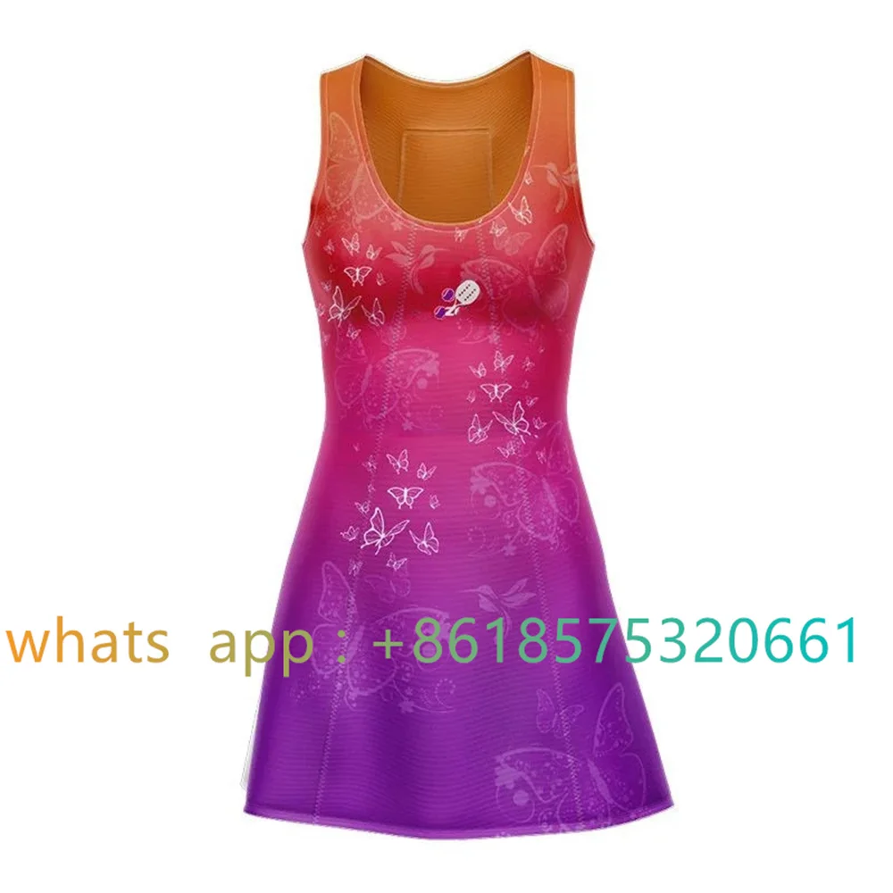 Women Sleeveless Beach Tennis Dress Shorts Suit Vestido De Tenis Mujer Outdoor Fitness Golf Volleyball Skirts Sportswear Skirt