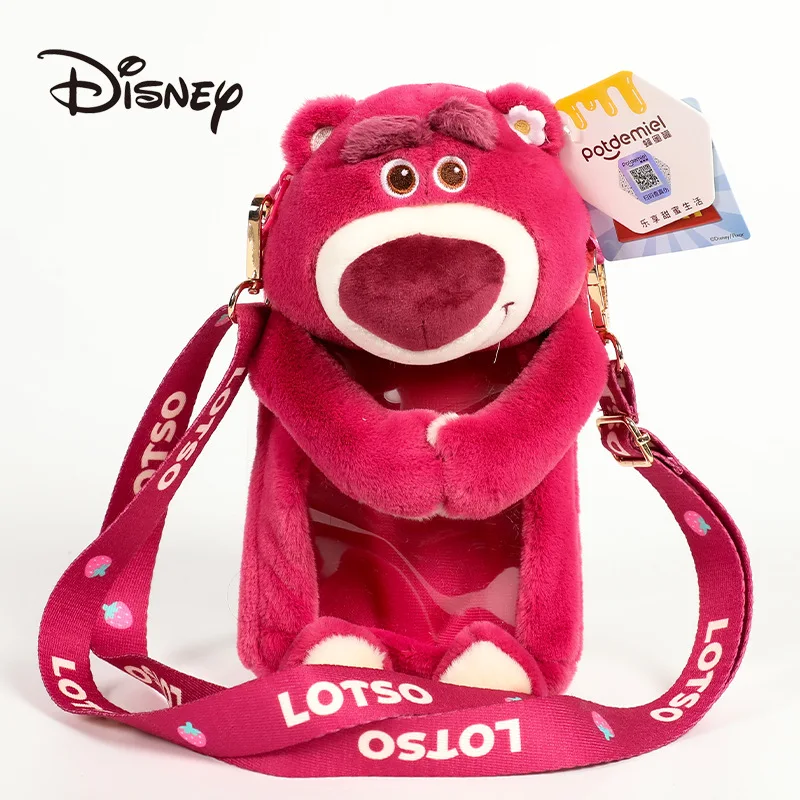 

Сумка-Кроссбоди DISNEY Lotso, мягкая плюшевая игрушка, хобби, периферийные товары, хлопковые плюшевые плюшки, милые детские подарки