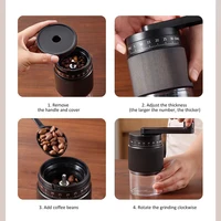35-Gears Coffee Grinder Manual Coffee Grinder External Adjustable Professional Manual Burr Coffee Bean Grinding Machine for Home 5