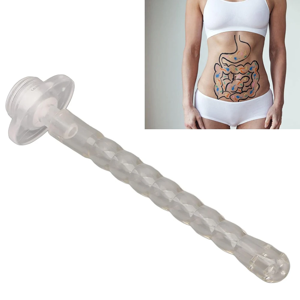 Enema Tube Nozzle 1Pcs Silicone Bidet Home Enema Anal Wash Douche Intestinal Cleaning Tube Nozzle for Men and Women