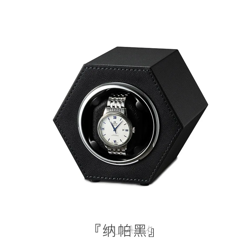 Watch Winder Box Automatic PU Leather Global Universal Power Cord Mechanical Watch Box Automatic Winding watch winder