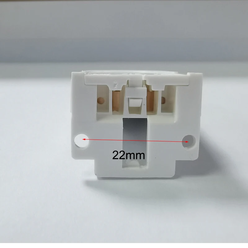 T8 Fluorescent Light Socket Lamp Base AC100-250V Plastic Holder Light Base Suitable for T8 G13 LED bracket lamp M20 5pcs