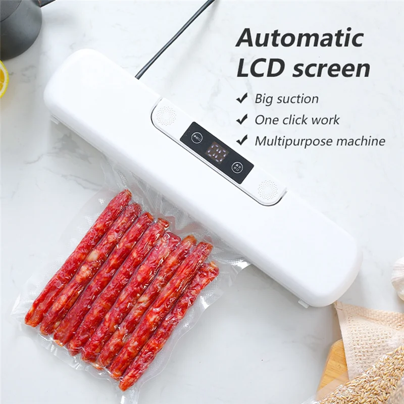1 PCS Food Vacuum Sealer Packaging Machine Machine Automatic Household For Food EU Plug
