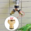 Brass Hose Quick Connector Fitting 1/2'' 5/8" 3/4'' 1''  Copper Thread Tap Coupling Garden Watering Gun Adapter 2