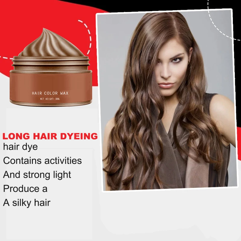 Description Picture 4 of itemInstant Hair Coloring Temporary Hair Coloring Shampoo Natural Matte Modeling Hair Wax Disposable Hair Styling for Cosplay Party