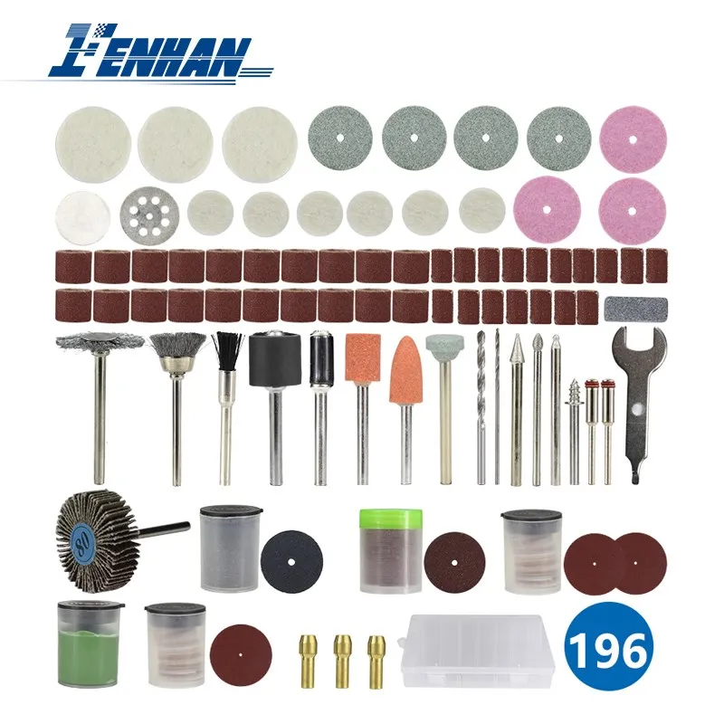 

Abrasive Tool For Sanding Grinding Engraving Rotary Tool Accessories Set For Electric Mini Drill Kit Polishing Tools 166-196pcs