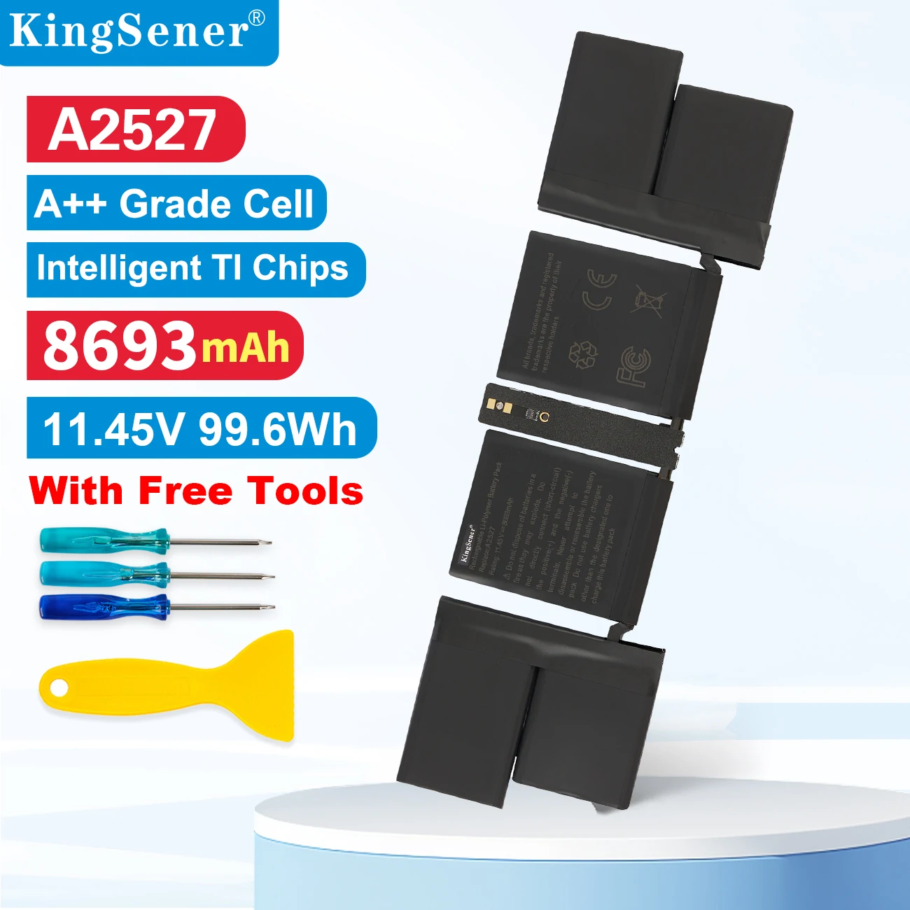 Kingsener-bateria do Portátil para Apple Macbook Pro A2527 16 em A2485 Final de 2023 Mk183ll a Mk193ll a Mk1e3ll a Mk1a3ll a 8693mah