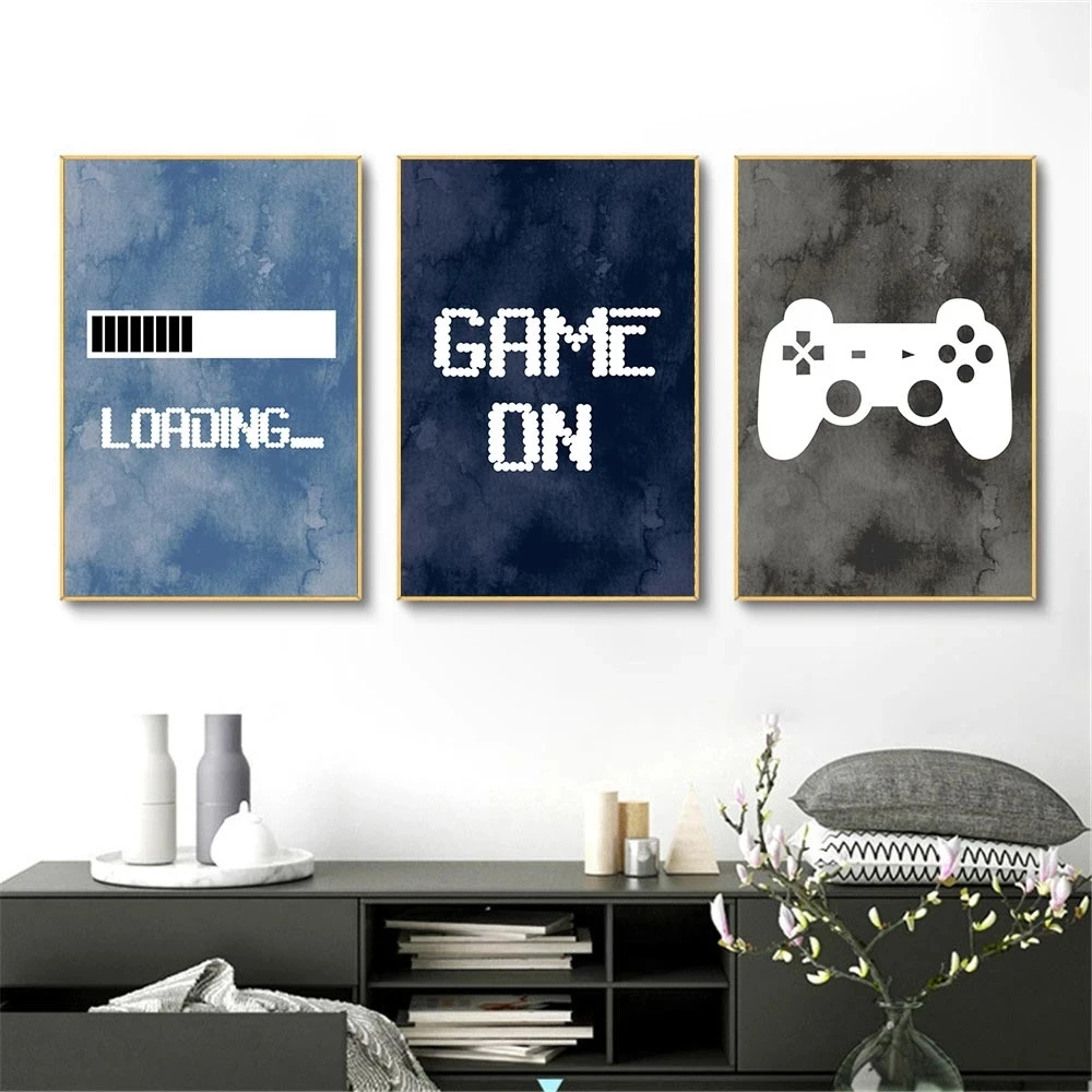 Retro Game Poster Canvas Painting Gaming Art Print Gamer Posters And Prints  Nordic Wall Picture For Playroom Boy Room Decoration - AliExpress