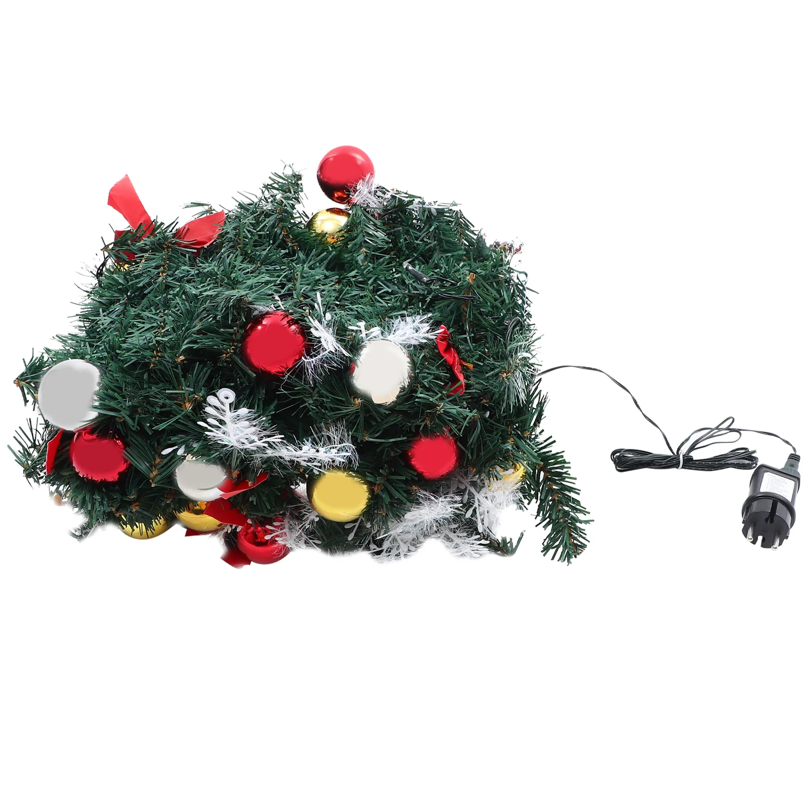 

Artificial Christmas Garland Lighted Xmas Garland Xmas Decoration Xmas Party Garland (EU Plug)