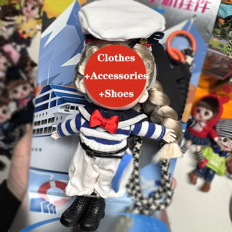 ob11 clothes obitsu 11 clothing Doll Mini Cute Dress Suit Set BJD Clothes for 1/12 Dolls Kids Handmade DIY Gift Toy Accessories