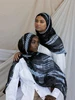 1 pièces Ramadan Hijab imprimé léopard femmes bohème aquarelle doux musulman Hijabs Floral respirant châle enveloppement écharpe foulard chaud