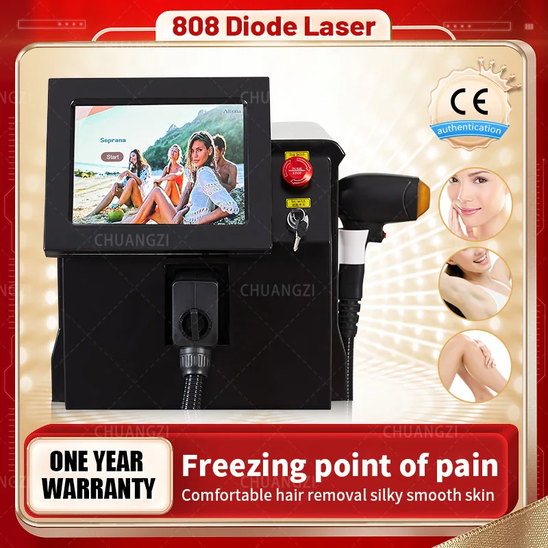 

Latest Professional Technology 3-wavelength Diode 808 755 1064 nm Diode Laser 2000W Permanent Hair Removal