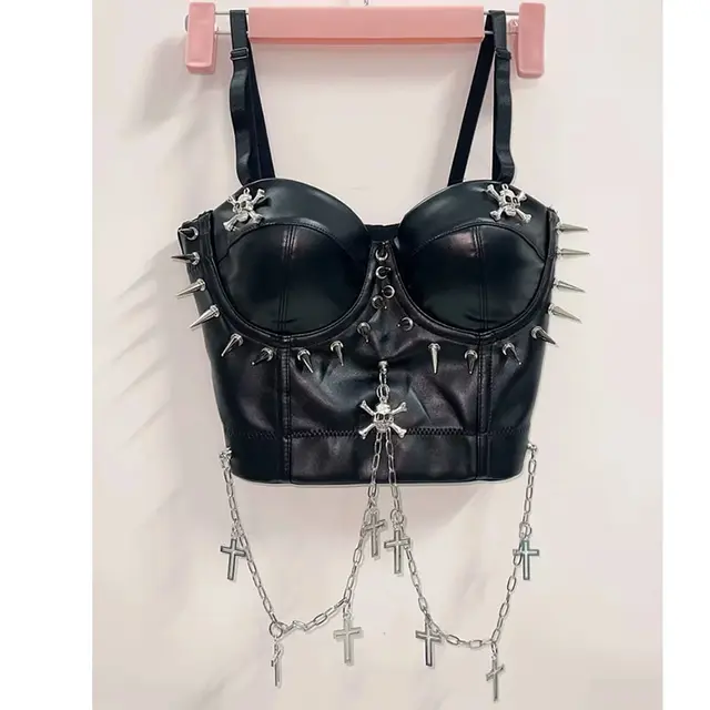 Spikey Cropped Bustier Top 1