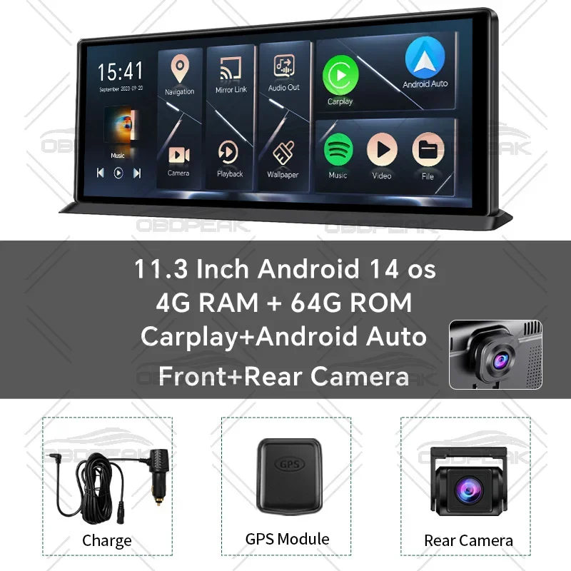 K60 Pro 11.3インチ ドライブレコーダー GPS CarPlay 新品 K60 Pro Ai Screen 11.3