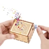Carved Wooden Hand Cranked Music Box, 18 Tone Music Box, Over the Rainbow, Imagine, Birthday Gifts 6