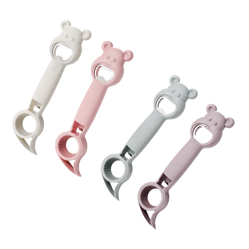 

4 Bottle Opener Stainless Steel Bottle Openers Metal Cork and Jar Opener Beer Opener for Home Restaurant Hotel