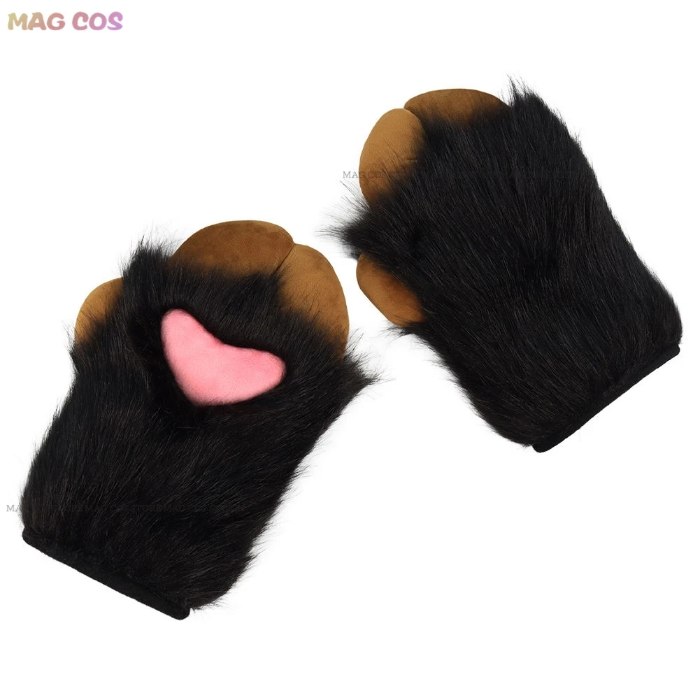 Fursuit Cosplay Paw Gloves Kigurumi Accessories Furry Kig Cosplay Sheep Trotters Handwear Animal Party Wearable