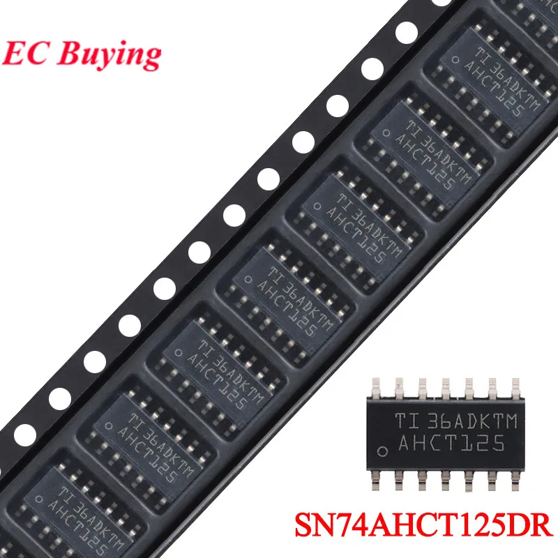 10pcs/2pc SN74AHCT125 SN74AHCT125DR 74AHCT125 74AHCT125D AHCT125 SOIC-14 Quad Bus Buffer Gate Chip IC Integrated Circuit SMD