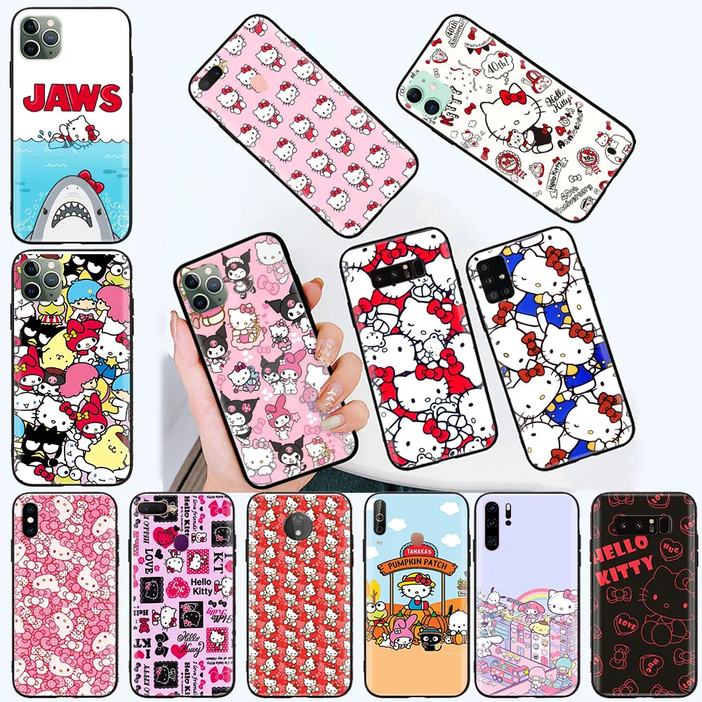 B-23 Hello Kitty Custodia Morbida Per Xiaomi Mi Redmi Note 9T 9S 9 9T 9C 9A Poco M5 Poco M4 Pro Max Power Nfc