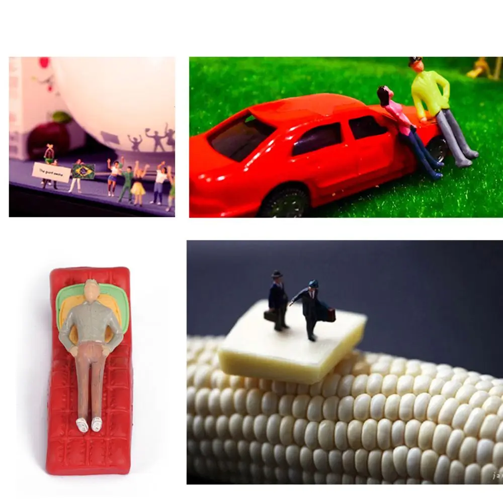 Colorful ABS Mini People Figures Model