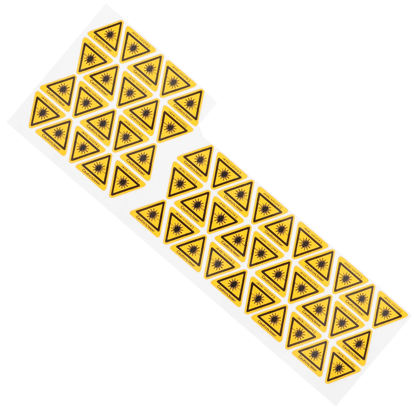 50 Pcs Electrical Hazard Warning Sign Sticker Laser Safety Signs Label Decals Nail Danger Visible Stickers