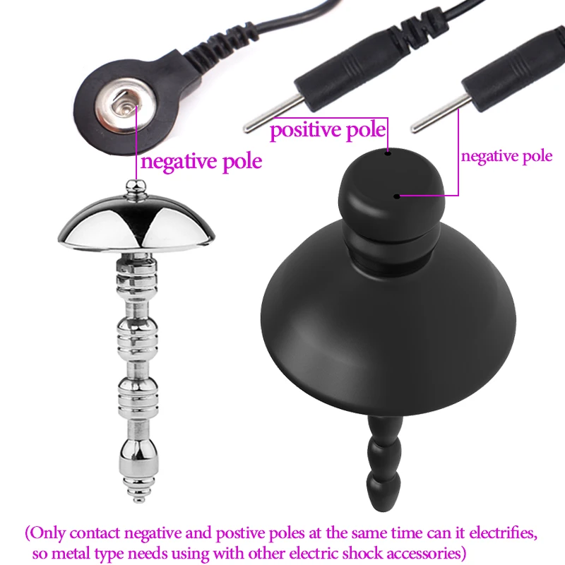 E-stim Penis Rod Electro Shock Urethral Sounding Plug Bdsm Medical Accessories For Men Prostate By Electric Stimulation Sex Toy