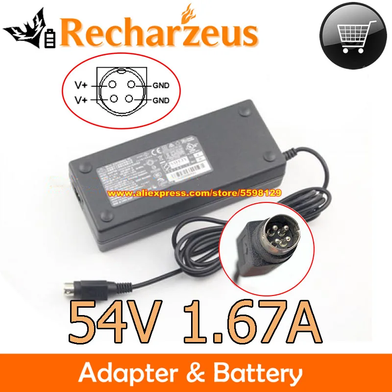 

Genuine Delta 54V 1.67A 90W AC Adapter 4 Pin ADB-90DR BADP-90DR B Power Supply For CISCO SG350-10P SG250-10P ZYXEL GS1900-10HP