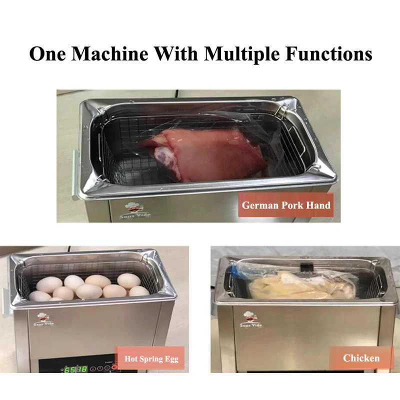 Stainless Steel Sous Vide Cooker Machine 6L Tank Hot Spring Egg Cooking Machine Whole Tank Even Heated Sous Vide Cooker Machie 4